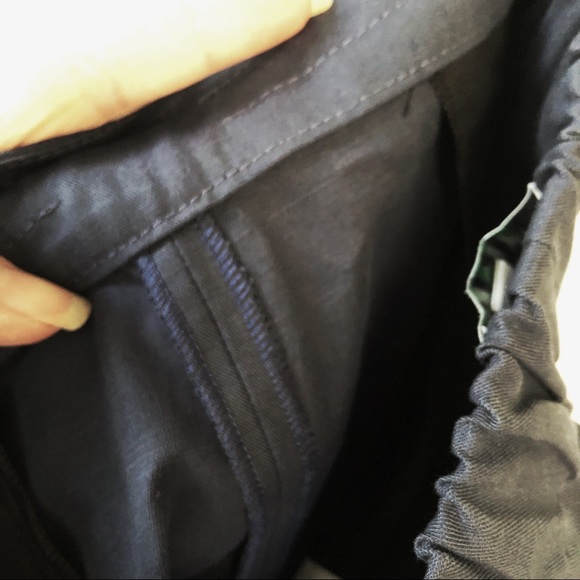 Kenzo drawstring linen blend cuffed crop pants - Picture 8 of 11